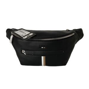 Boss Ray S Bumbag in Black Adjustable Strap Zip Front Pocket NEW